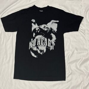 Black Graphic T-Shirt with Dog Print